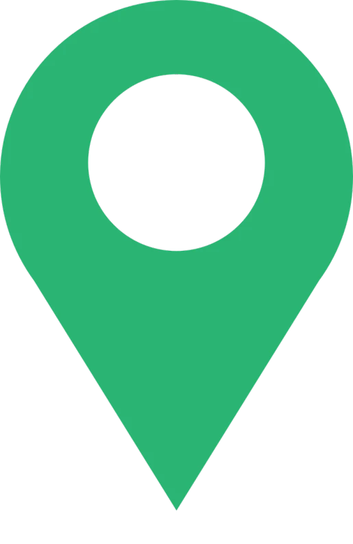 a green pin on a black background, google street view, infographics. logo, steam workshop maps, trending on logostation