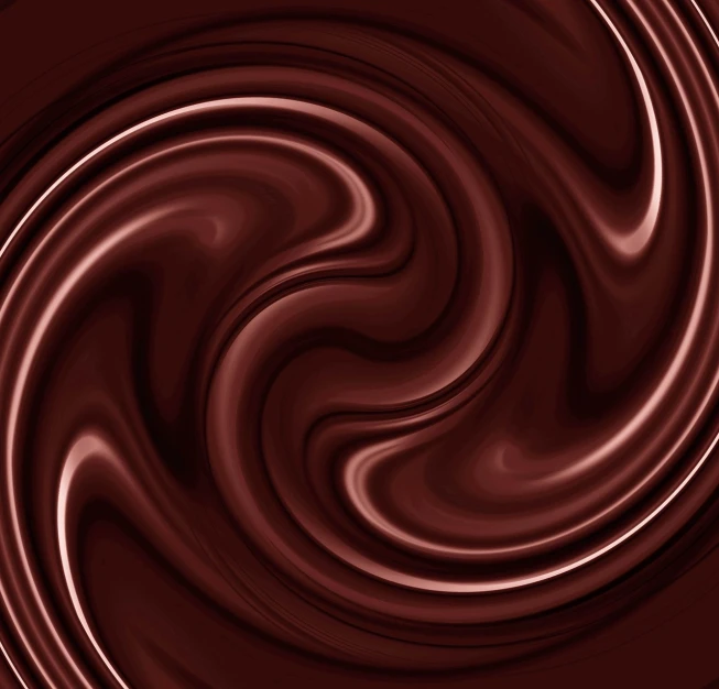 a close up view of a chocolate swirl, a digital rendering, bar background, flash photo