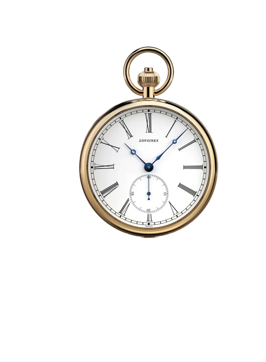 a gold pocket watch on a black background, by Etienne Delessert, set against a white background, coerent face, boucheron, sleek streamlined design