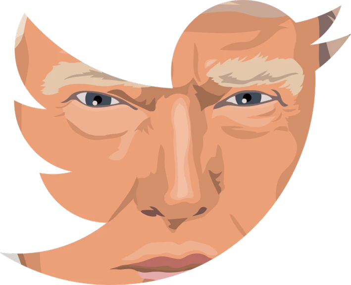 a close up of a person's face on a black background, vector art, by Tom Carapic, super saiyan donald trump, bird view, !dramatic !face, unfinished