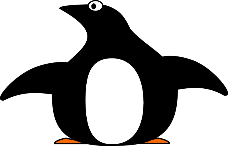 a close up of a penguin's face on a black background, an illustration of, by Andrei Kolkoutine, mingei, simple and clean illustration, very accurate photo, giant, silhouette :7