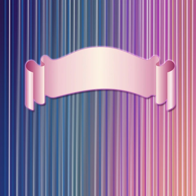 a pink ribbon on a multicolored background, a digital rendering, art nouveau, banners, rainbow stripe background, blue and purple scheme, birth
