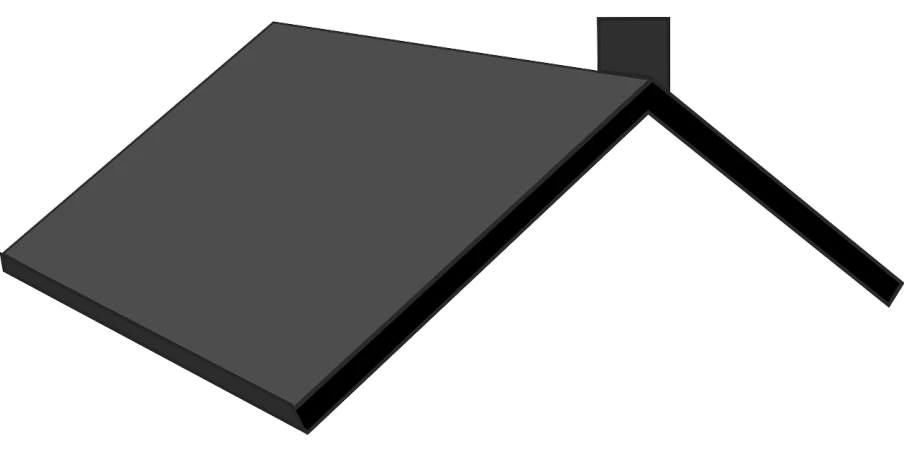 a laptop computer sitting on top of a table, an illustration of, polycount, black roof, 45 degrees from the side, vectorized, looking from slightly below