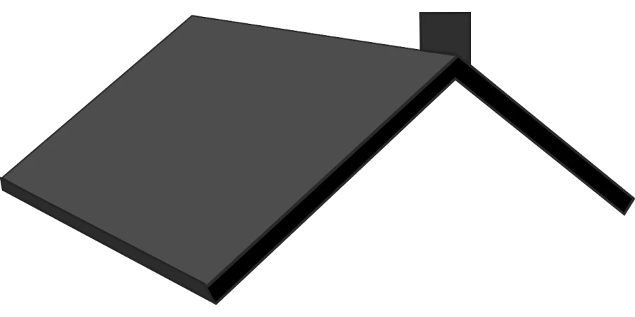 a laptop computer sitting on top of a table, an illustration of, polycount, black roof, 45 degrees from the side, vectorized, looking from slightly below