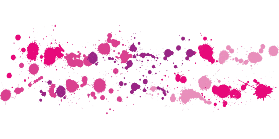 a black background with pink and purple paint splatters, vector art, flickr, generative art, background image