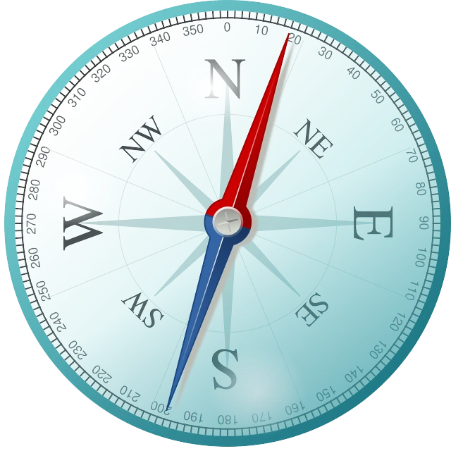 a close up of a compass on a black background, an illustration of, photorealistic illustration, low resolution, blue: 0.5, detailed vectorart