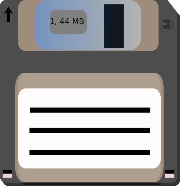 a floppy disk with a sticker on it, a computer rendering, inspired by David B. Mattingly, computer art, wikihow illustration, 2. 5 d illustration, historical record, 1128x191 resolution