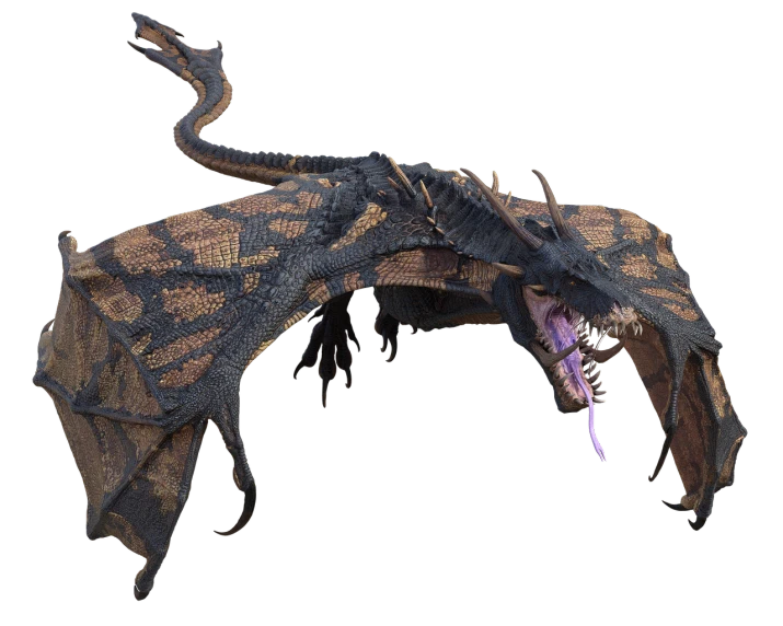 a close up of a dragon on a black background, a low poly render, by Gwen Barnard, polycount contest winner, highly detailed barlowe 8 k, made from million point clouds, detailed wide shot, horror!! highly detailed