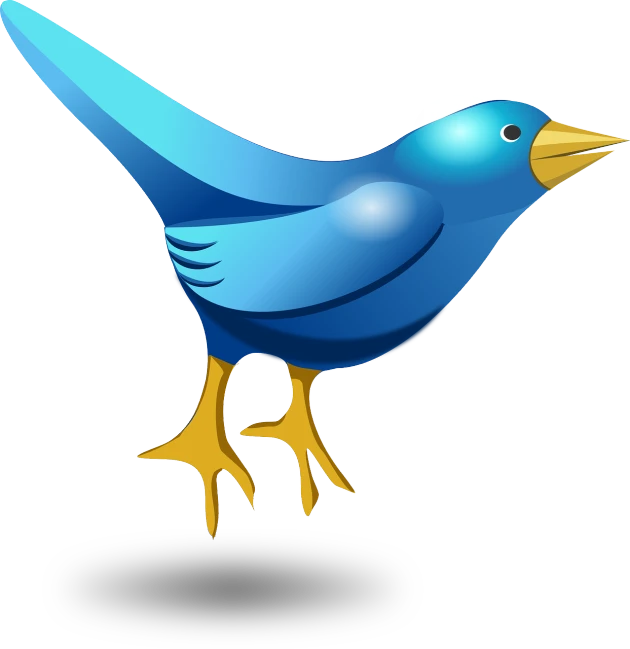 a blue bird sitting on top of a black base, an illustration of, trending on pixabay, happening, cartoon style illustration, no gradients, museum quality photo, various posed