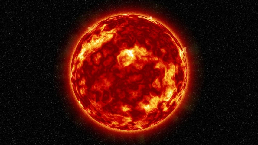 a bright red sun in the dark sky, a digital rendering, heat death of the universe, solar punk product photo, ambient amber light, istock