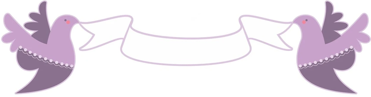 a couple of birds standing next to each other, a digital rendering, inspired by Itō Seiu, reddit, thin straight purple lines, choker necklace, minimalist logo without text, woamn is curved