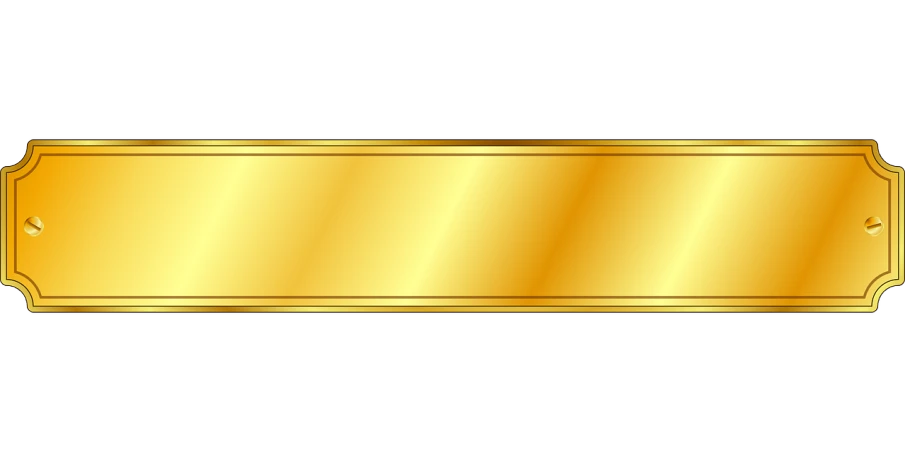 a gold plate on a black background, a computer rendering, computer art, wide ribbons, on a flat color black background, various backgrounds, clipart