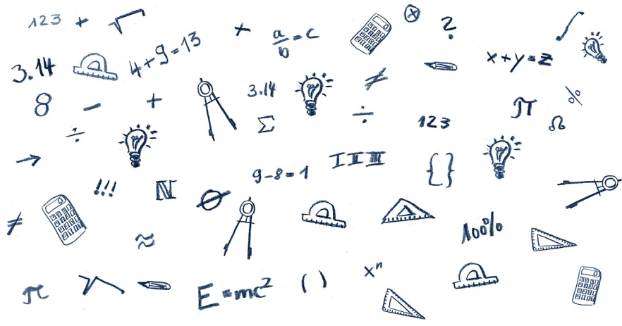 a bunch of drawings on a sheet of paper, by David Brewster, pexels, precisionism, equations, icon pattern, flash sheet, hardware