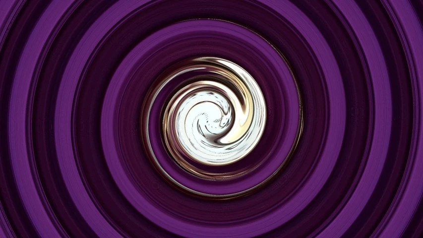 a close up of a spiral design on a purple background, digital art, inspired by Anish Kapoor, flickr, porcelain forcefield, swirling scene, round iris, centred in image