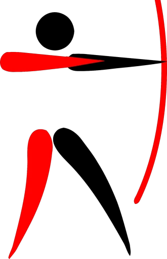 a close up of a clock face on a black background, a screenshot, inspired by János Valentiny, flickr, generative art, curved red arrow, very elongated lines, ( ( dithered ) ), black and red silk clothing