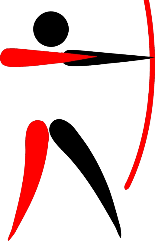 a close up of a clock face on a black background, a screenshot, inspired by János Valentiny, flickr, generative art, curved red arrow, very elongated lines, ( ( dithered ) ), black and red silk clothing