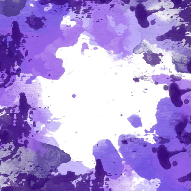 a close up of a purple and white paint splatter, a digital painting, inspired by Yves Klein, abstract art, watercolor illustration style, complete scene, painterly illustration, dry brush background colors