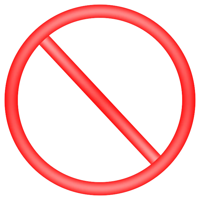 a no entry sign on a white background, plasticien, thin red lines, istockphoto, circle design, without duplication content