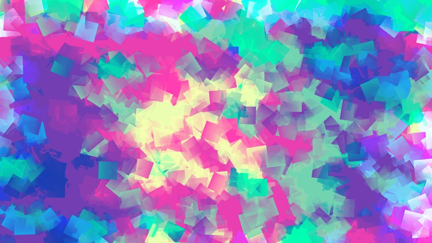 a multicolored background of squares and rectangles, a digital painting, tumblr, crystal cubism, in the colors hot pink and cyan, colorful refracted sparkles, cute colorful adorable, illuminating the area