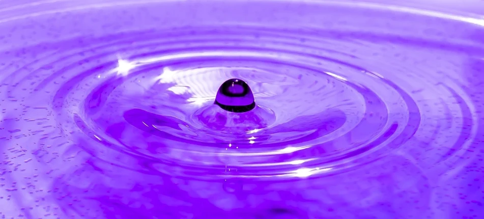 a close up of a water drop in a sink, by Jan Rustem, digital art, purple tornado, floating in a powerful zen state, light purple, background is purple