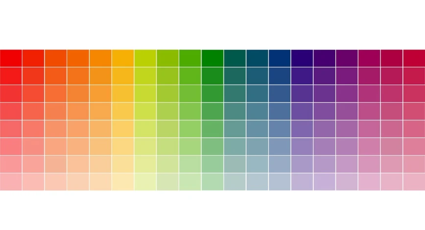a rainbow of colors on a white background, inspired by Johannes Itten, color field, single flat colour, full of colour 8-w 1024, drab colors, 1 6 bit colors