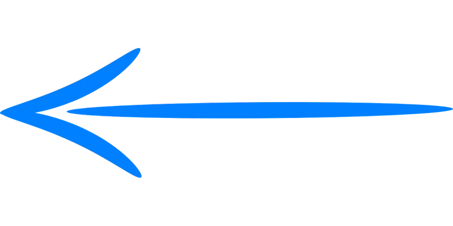 a blue arrow pointing to the right, inspired by Leng Mei, symbolism, that has the form of a dragonfly, with a black background, very elongated lines, blue: 0.5