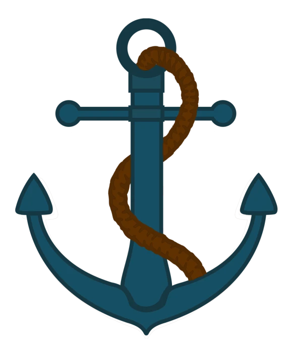 an anchor with a rope attached to it, by Andrei Kolkoutine, symbolism, [ bioluminescent colors ]!!, version 3, sergeant, pitt