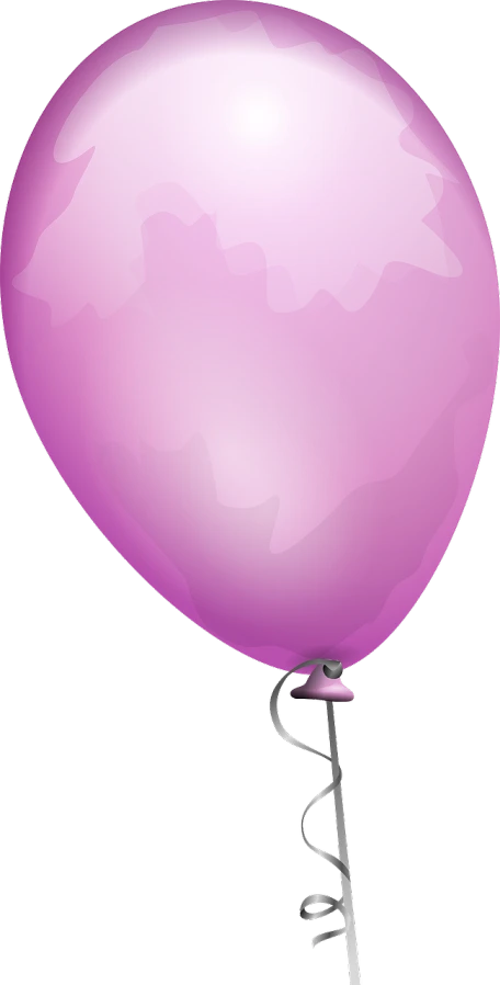 a pink balloon with a string attached to it, a raytraced image, inspired by Doug Ohlson, pixabay, graffiti, material is!!! plum!!!, shining pink armor, an scp anomalous object, birthday