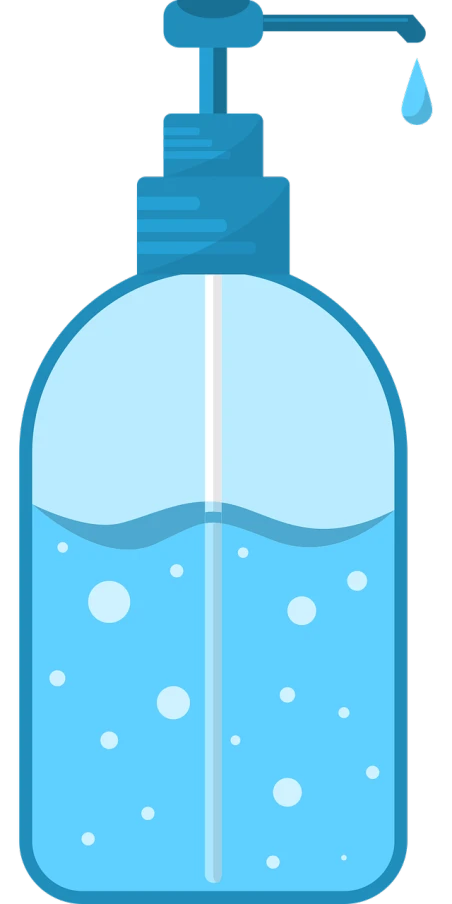 a bottle of liquid with a liquid dispenser, a screenshot, pixabay, 2d minimalist vector art, pools of water, looking to the side, inside water