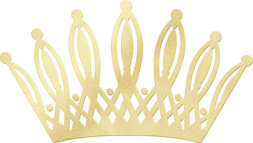 a gold crown on a black background, by Rhea Carmi, pixabay, art nouveau, rendering of beauty pageant, round-cropped, high grain, military