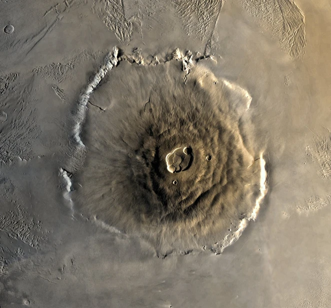 a close up of a circular object on a surface, by John Martin, flickr, hurufiyya, volcanoes, top-down shot, alexandros pyromallis, sahara