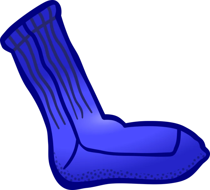 a pair of blue socks on a black background, a digital rendering, sots art, clip art, outlined, [ bioluminescent colors ]!!, gooey