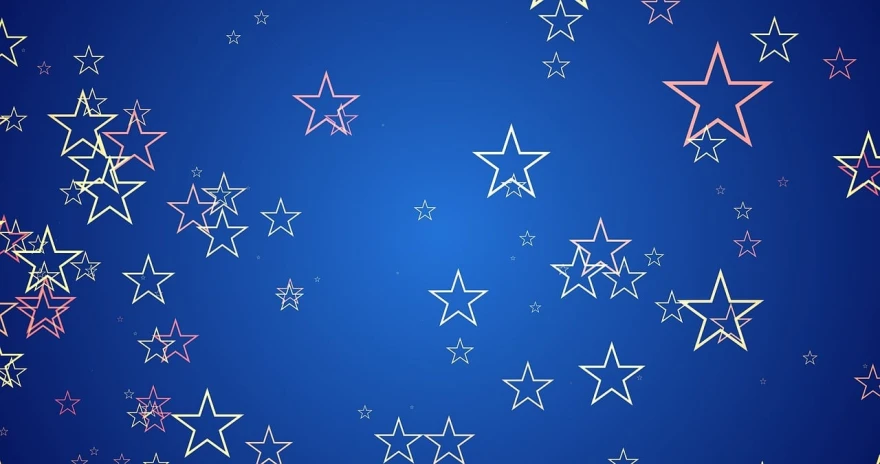 a bunch of stars on a blue background, vector art, pixabay, digital art, background image