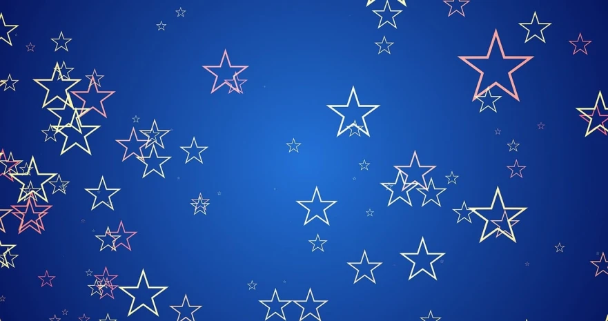 a bunch of stars on a blue background, vector art, pixabay, digital art, background image