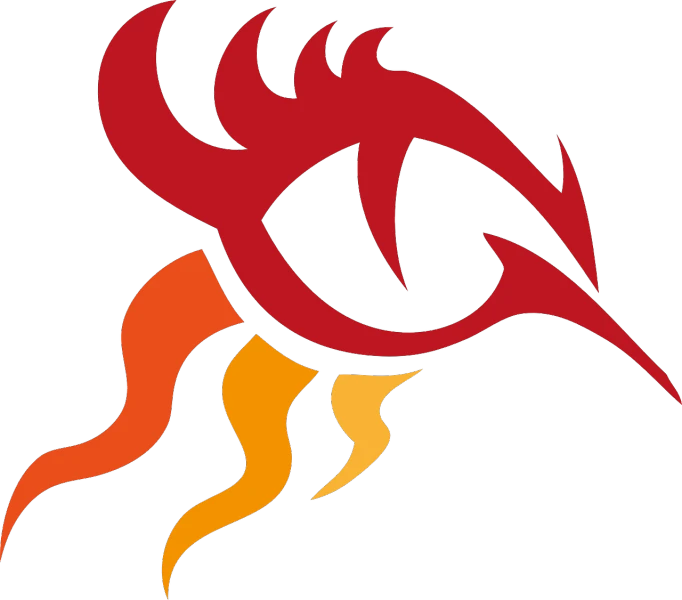 a close up of a bird on a white background, inspired by Sugimura Jihei, deviantart, hurufiyya, eye fire, sports team mascot, tribal red atmosphere, hot summer sun