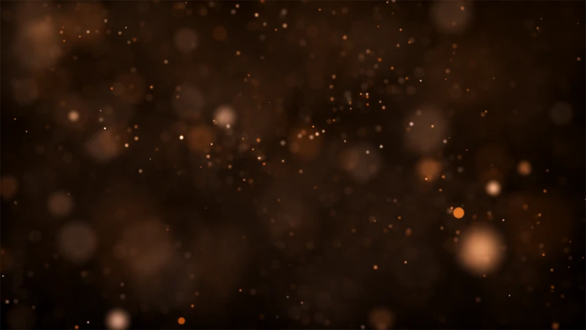 a blurry image of snow flakes on a black background, trending on polycount, digital art, dark orange night sky, sand particles, brown atmospheric lighting, particles and dust in the air