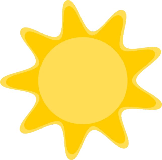 a yellow sun on a black background, inspired by Sun Long, rayonism, cutie mark, clip art, summertime, optimus sun orientation