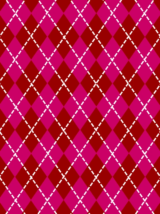a pink and red checkered pattern with white crosses, inspired by Steve Argyle, crimson attire, tsugumi ohba, pitt, material is!!! plum!!!