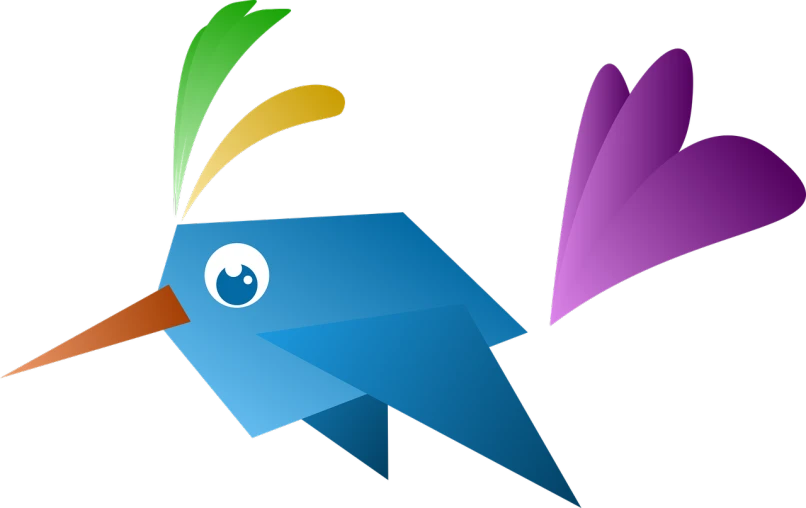 a colorful bird flying through the air, a screenshot, inspired by Victor Noble Rainbird, pixabay, mingei, no gradients, fish flying over head, discord profile picture, mechanical cute bird