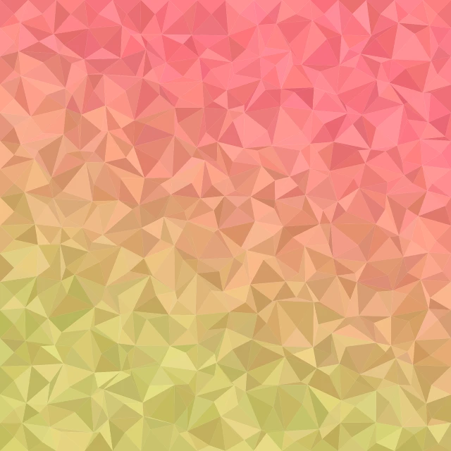 a colorful abstract background consisting of triangles, a mosaic, pink and yellow, smooth organic pattern, background image, 2 colors