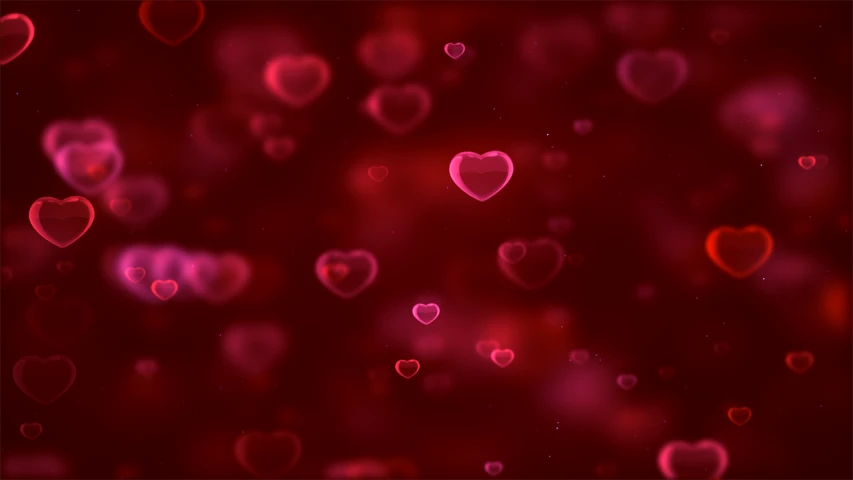 a bunch of hearts floating in the air, a picture, digital art, dark blurry background, 4k vertical wallpaper, blurred and dreamy illustration