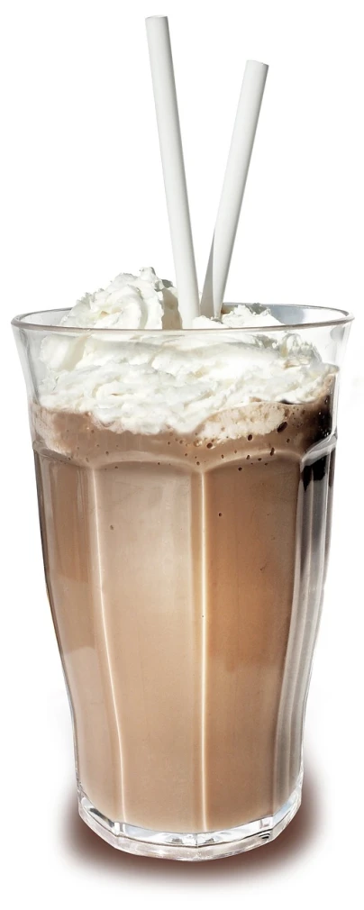 a cup of coffee with whipped cream and two straws, a digital rendering, by John Armleder, cobra, epicurious, leg shot, promo image, smothered in melted chocolate