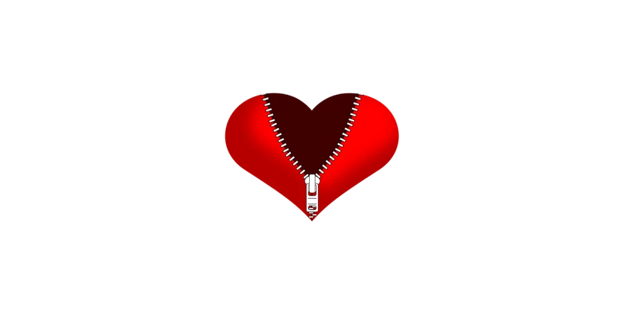a red heart with a zipper on it, a screenshot, deviantart, hurufiyya, jean paul gaultier, black background!!!!!, iphone photo, 8 khd