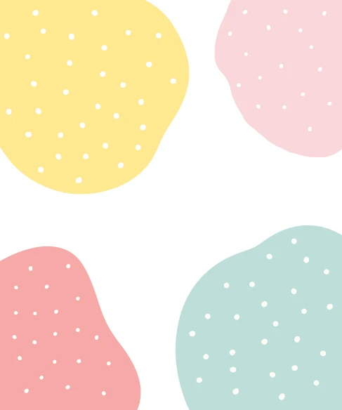 four different colored cookies on a white background, a minimalist painting, inspired by Yayou Kusama, tumblr, minimalism, vector background, pastel cute slime, background image