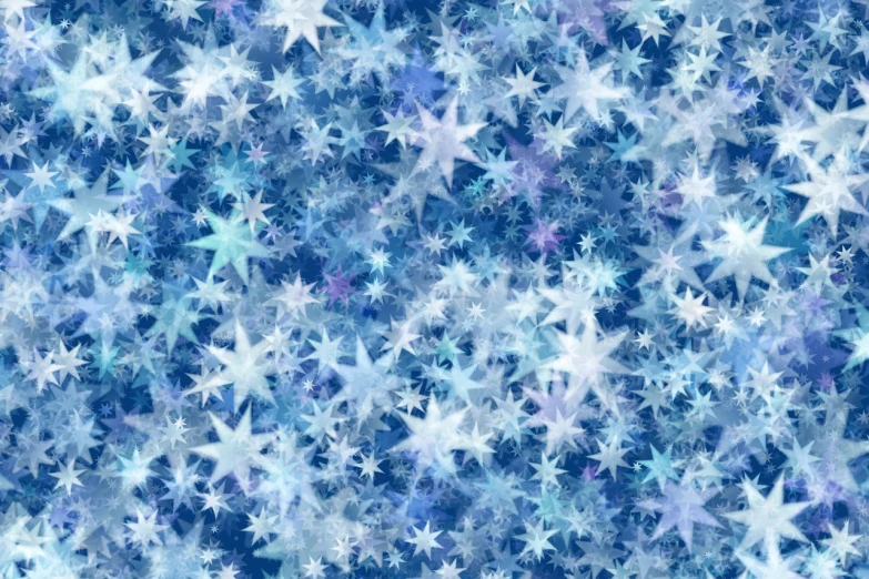 a bunch of white stars on a blue background, inspired by Arthur Burdett Frost, digital art, watercolor background, crystal encrusted, avatar image