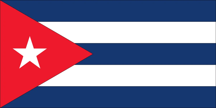a picture of the flag of cuba, vector art, inspired by Pedro Álvarez Castelló, art deco, 1128x191 resolution, hebrew, distant photo, far away from camera