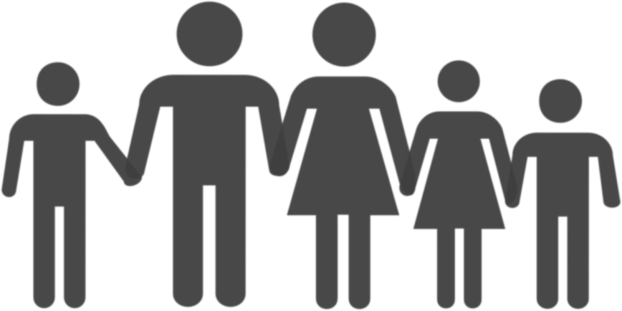 a group of people standing next to each other, pixabay, portrait of family of three, straight dark outline, 000 — википедия, breeding