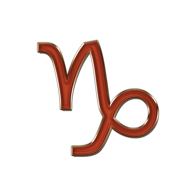 a red and gold zodiac sign on a black background, a digital rendering, copper, bad photo, 3 d logo, simple stylized