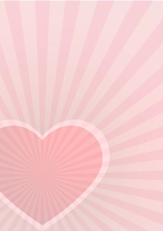 a heart shaped object on a pink background, a picture, by Gusukuma Seihō, sunburst, detailed background, plain background, pale