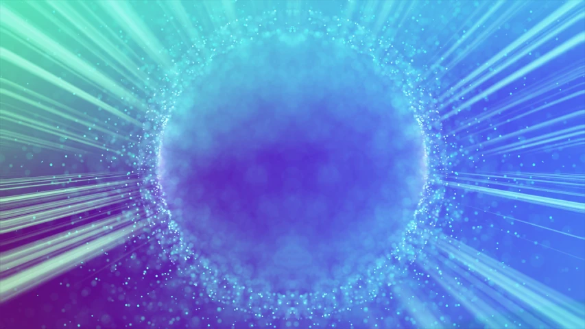 a close up of a circular object on a blue background, digital art, light and space, magical sparkling colored dust, magic portal in the sky, blue purple aqua colors, sphere